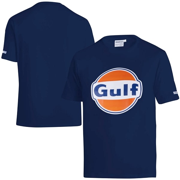 Sparco Gulf Logo Navy Blue T-Shirt