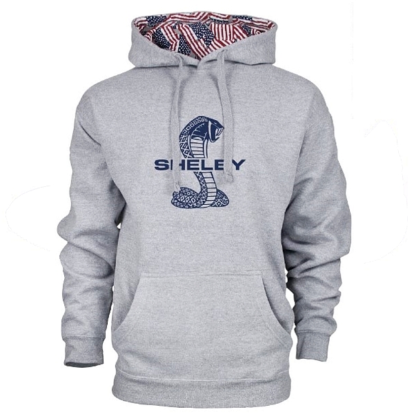 Shelby Tiffany Snake Flag Hoody Heather Grey