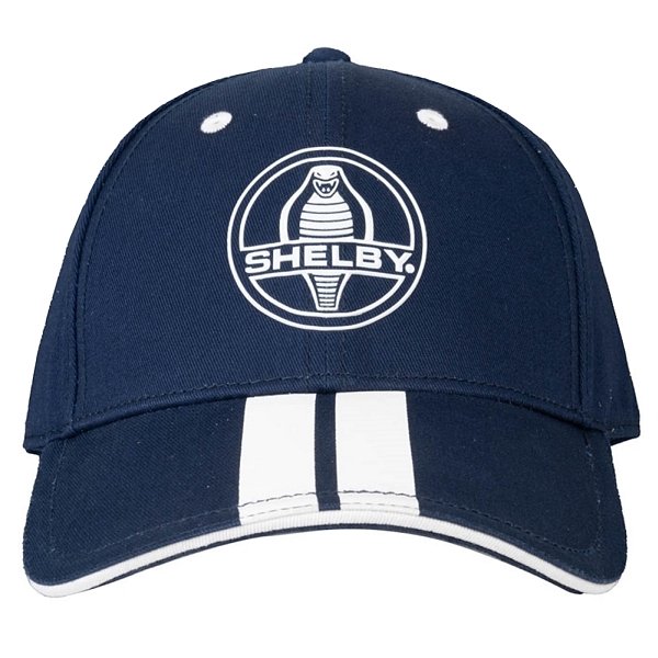 Shelby Racing Stripes Navy Blue Baseball Cap