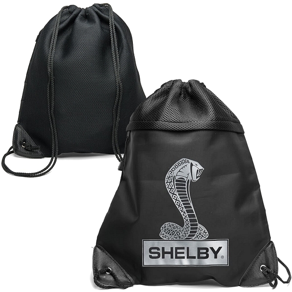 Shelby Tiffany Snake Black Drawstring Bag