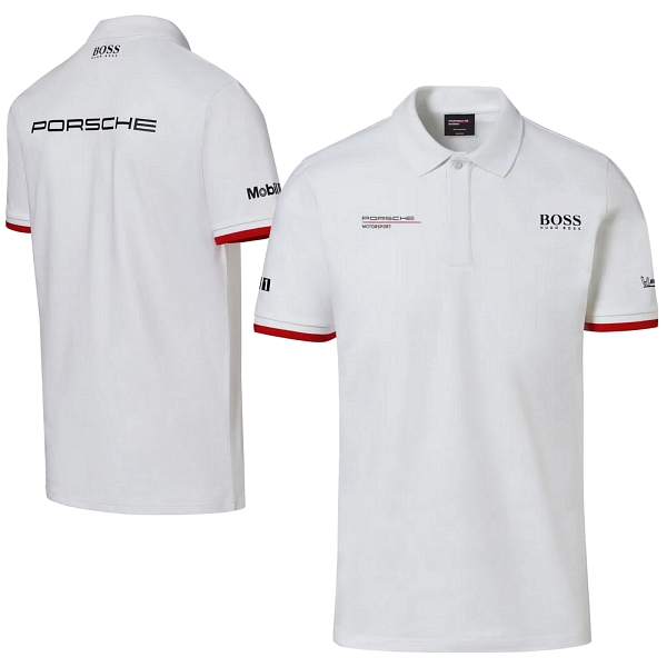 Porsche Men's Motorsport Team Replica Polo Shirt White