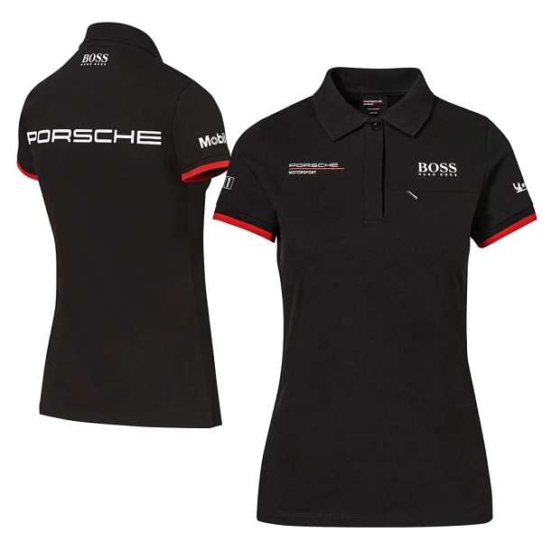 Porsche Ladies Motorsport Team Replica Polo Shirt Black