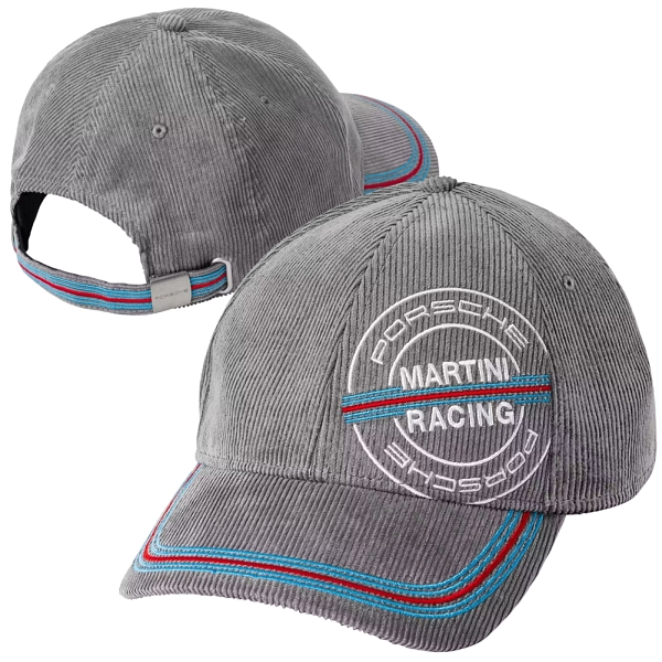 Porsche Martini Racing Baseball Cap in Grey Cord