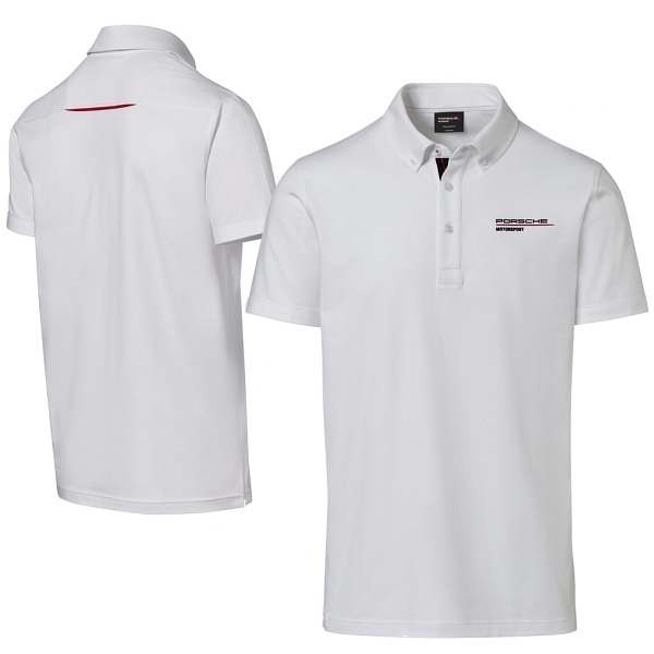 Porsche Men's Motorsport Fanwear Polo Shirt White