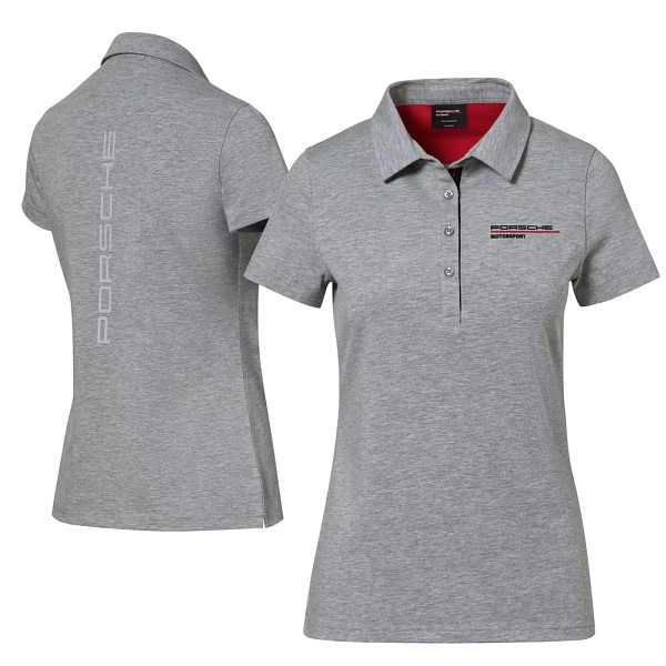 Porsche Ladies Motorsport Fanwear Polo Shirt Grey