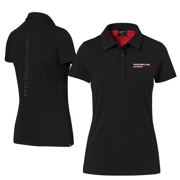 Porsche Ladies Motorsport Fanwear Polo Shirt Black