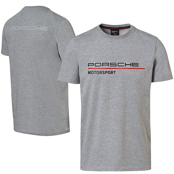 Porsche Men's Motorsport Fanwear Tshirt Grey