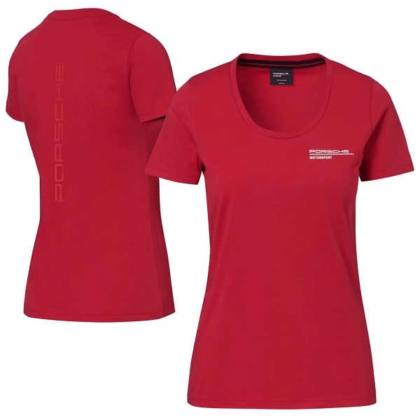 Porsche Ladies Motorsport Fanwear Tshirt Red